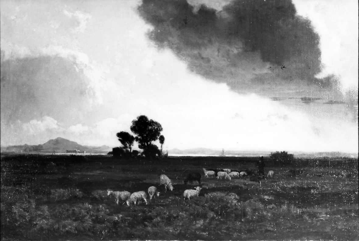 Paesaggio con gregge a Paestum - Museo Civico, Palazzo d'Avalos, Vasto, (CH)